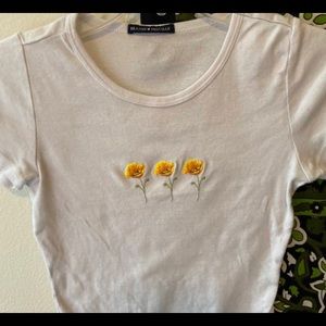 John Galt Ashlyn Poppy Crop Top